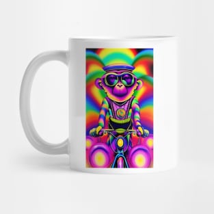 Monkey Riding Bike Mug